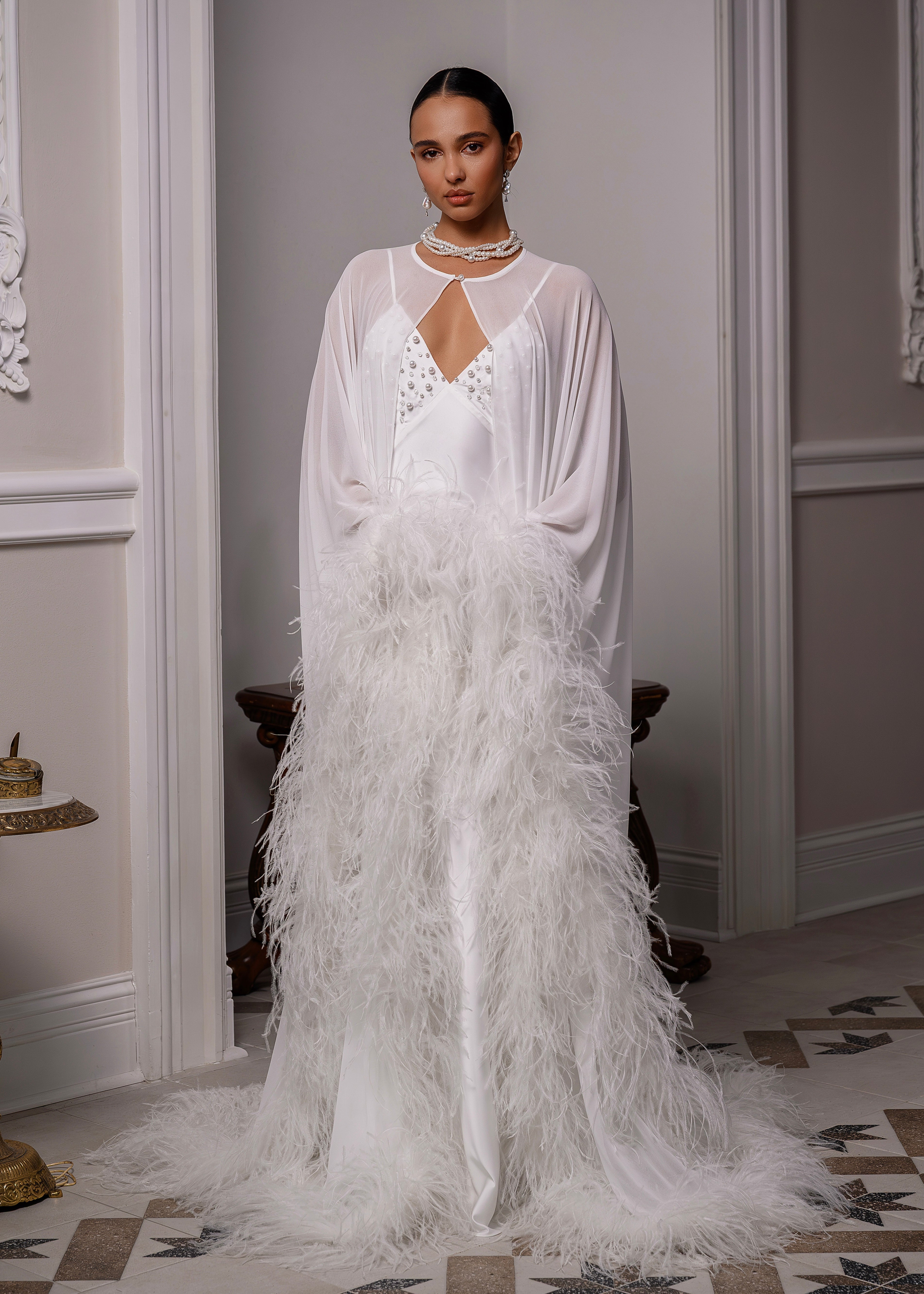 Lumiere bridal cape