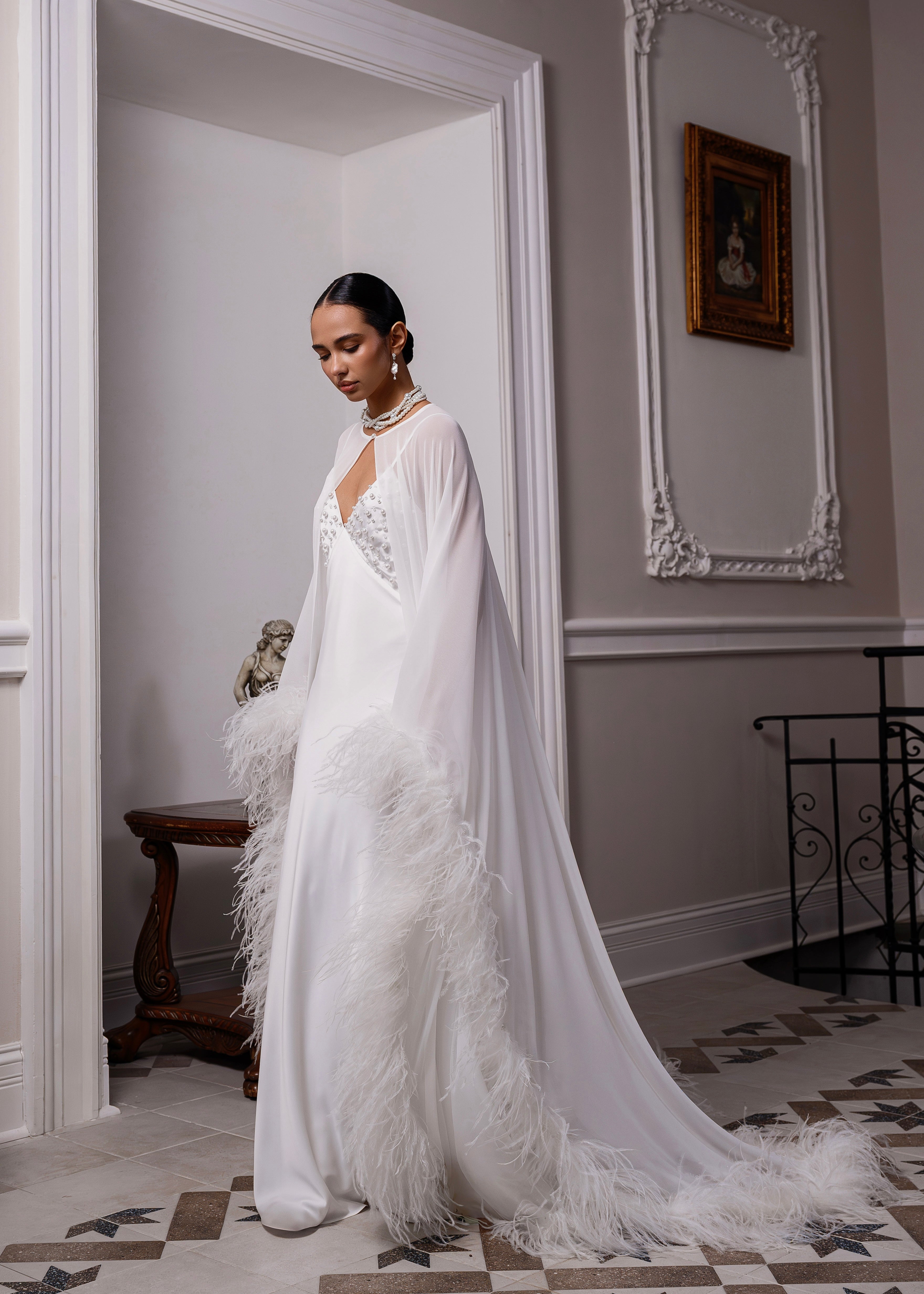 Lumiere bridal cape