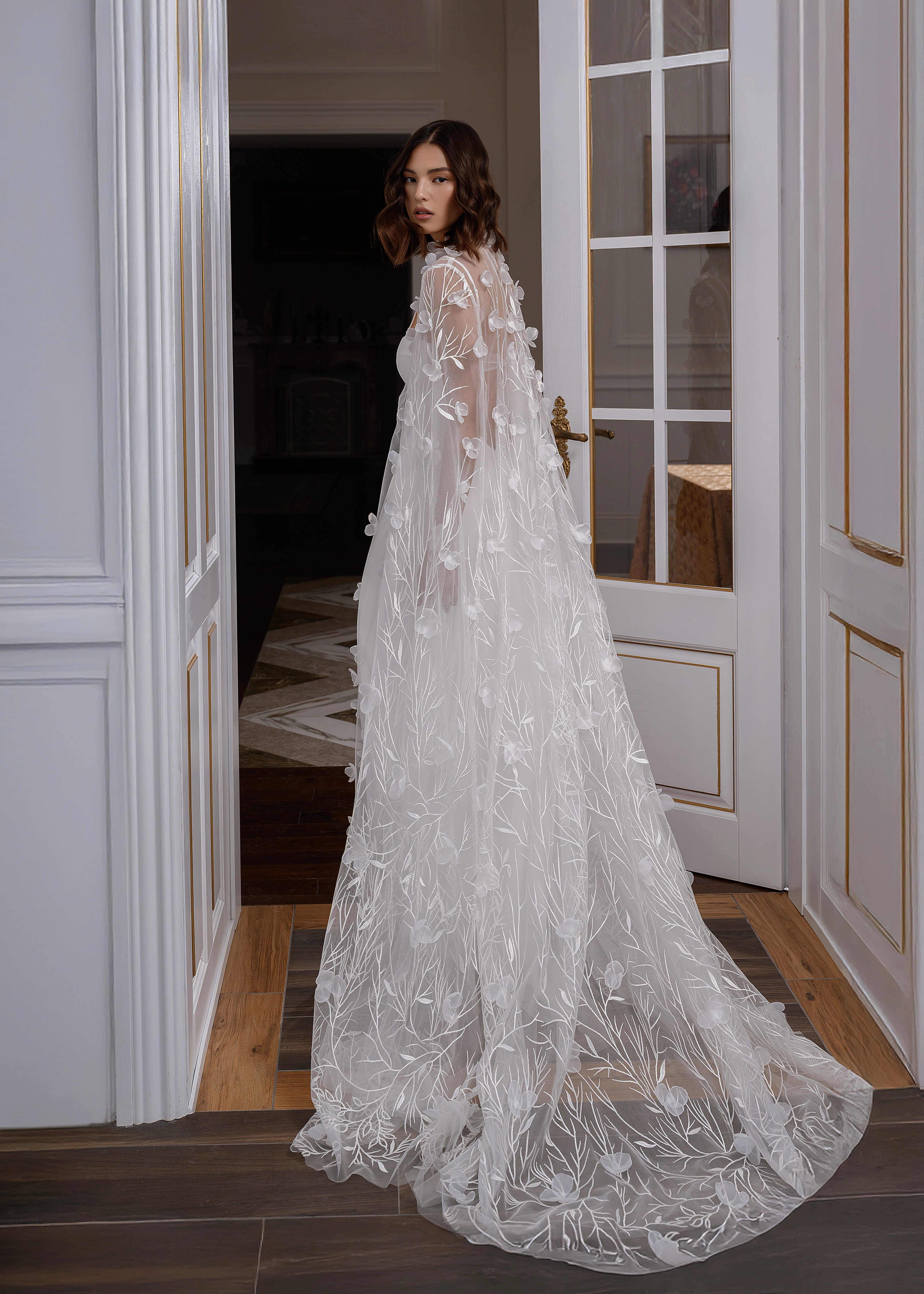 Celeste bridal cape