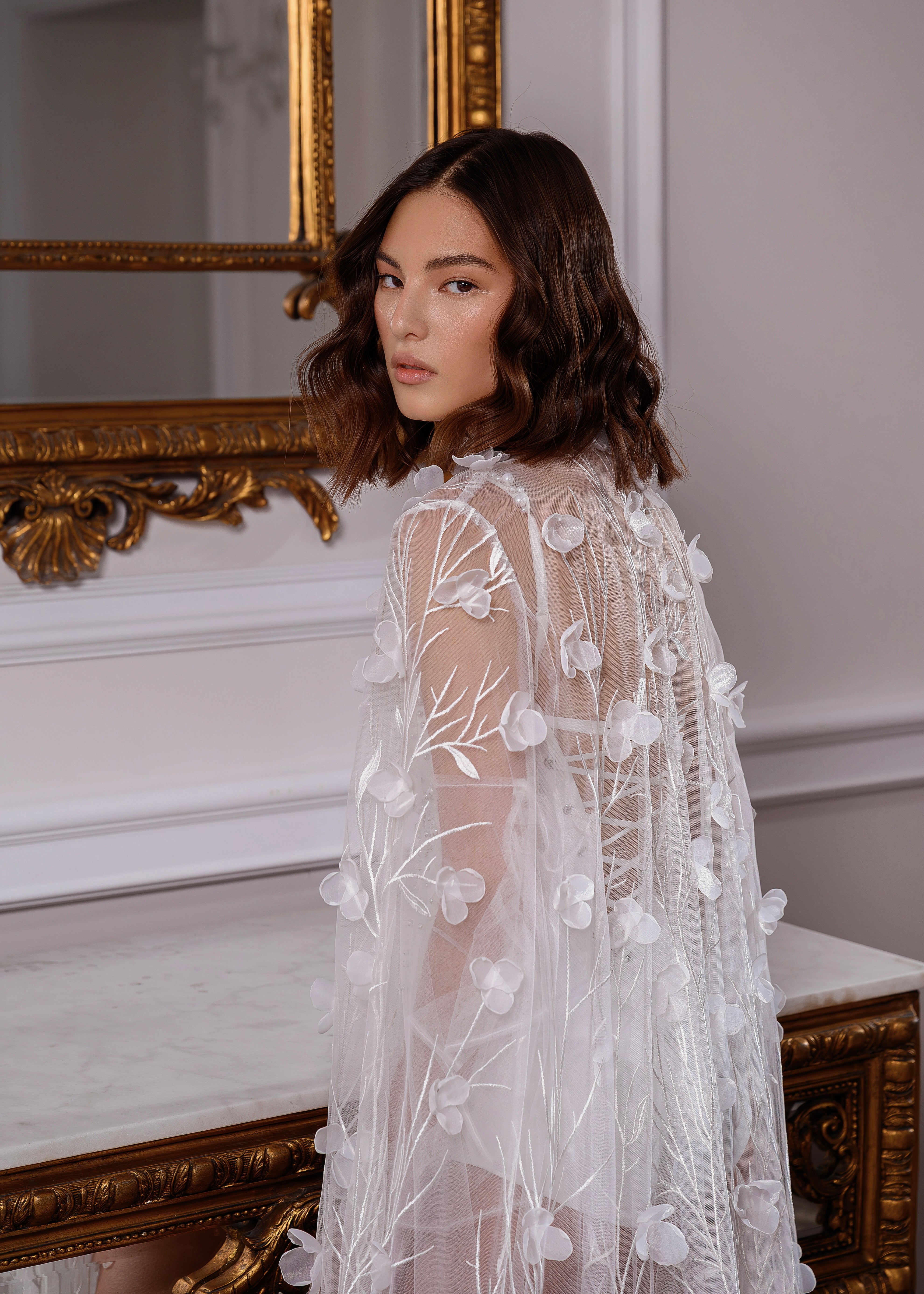Celeste bridal cape